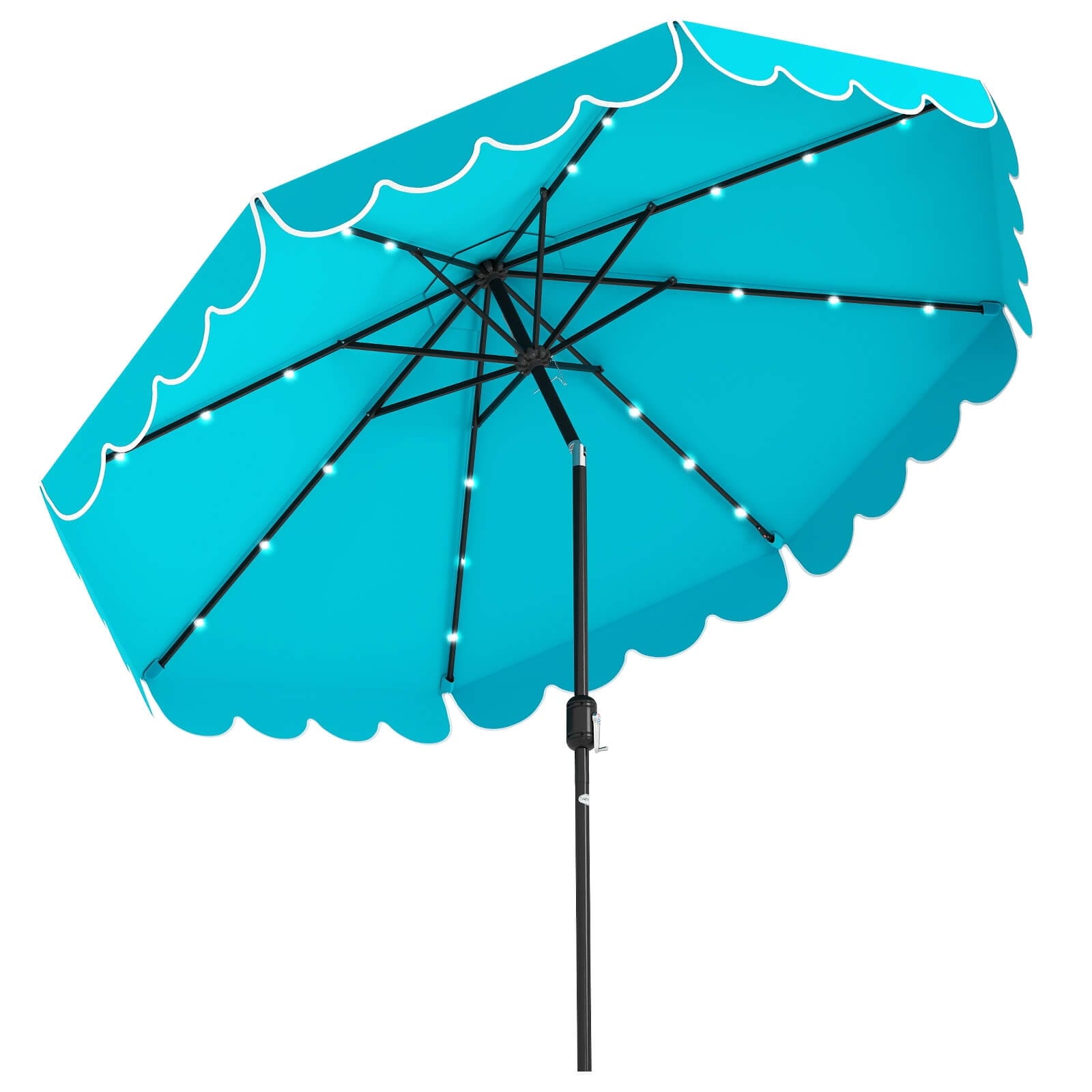 8 patio umbrella with 24 spines ABCCANOPY 9FT edge canopy Arlmont & Co. 9' Solar