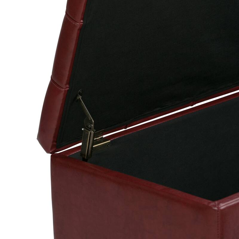WYNDENHALL Lancaster 44 inch Wide Contemporary Rectangle Storage Ottoman