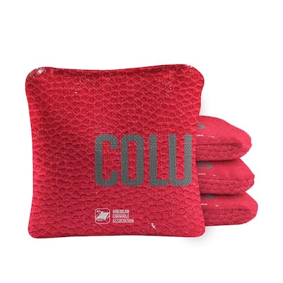 Columbus Red Dual Sided Cornhole Bags