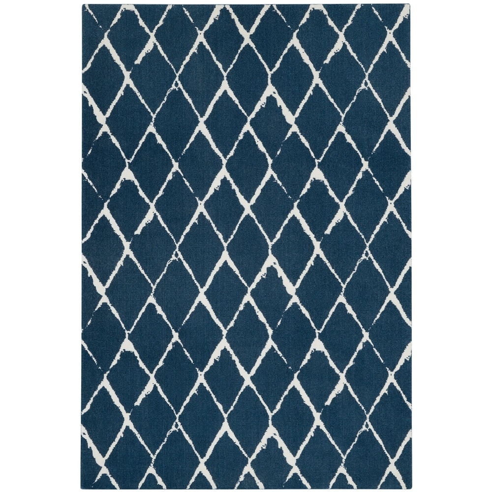 Nourison Twilight Contemporary Geometric Trellis Area Rug