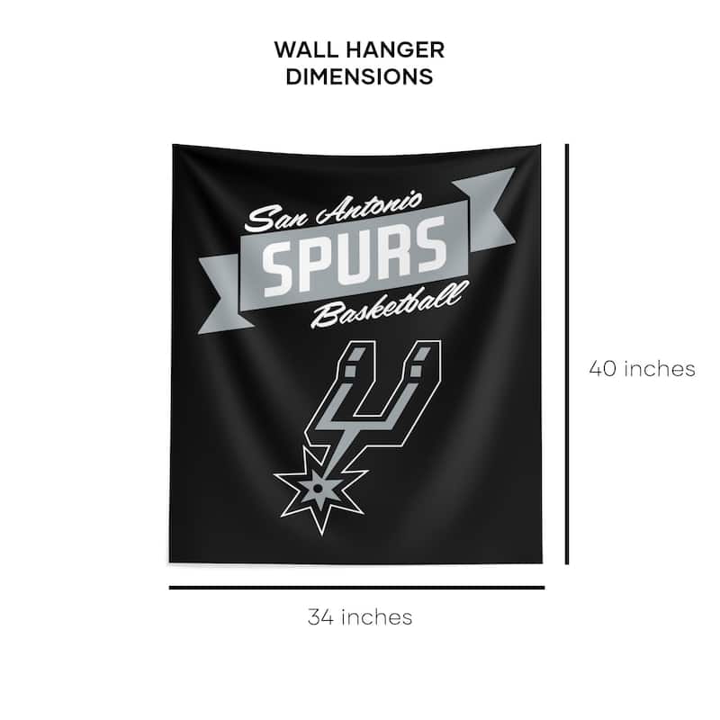 NBA Premium Spurs Printed Wall Hanging - 34"x40"