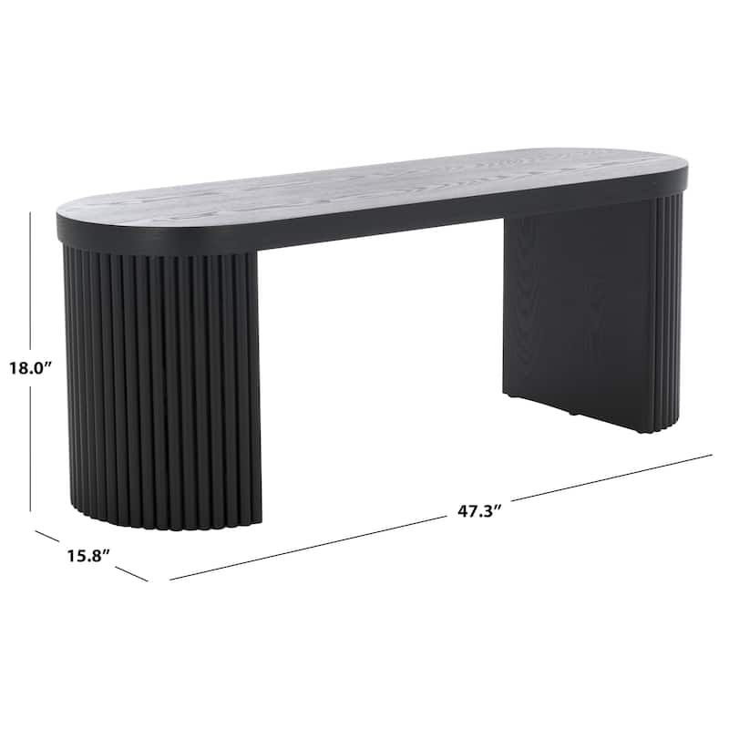 SAFAVIEH Enoki Oval Bench - 47"W x 16"D x 18"H