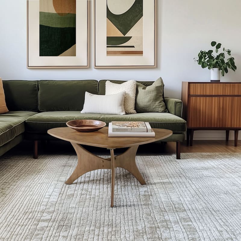 INK IVY Blaze Triangle Wood Coffee table