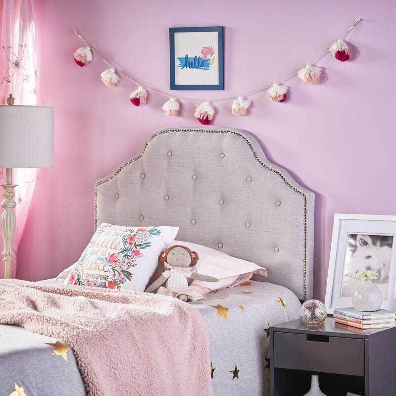 Mid Century Headboard for Twin Size Bed,Upholstered Tufted Bed Headboard