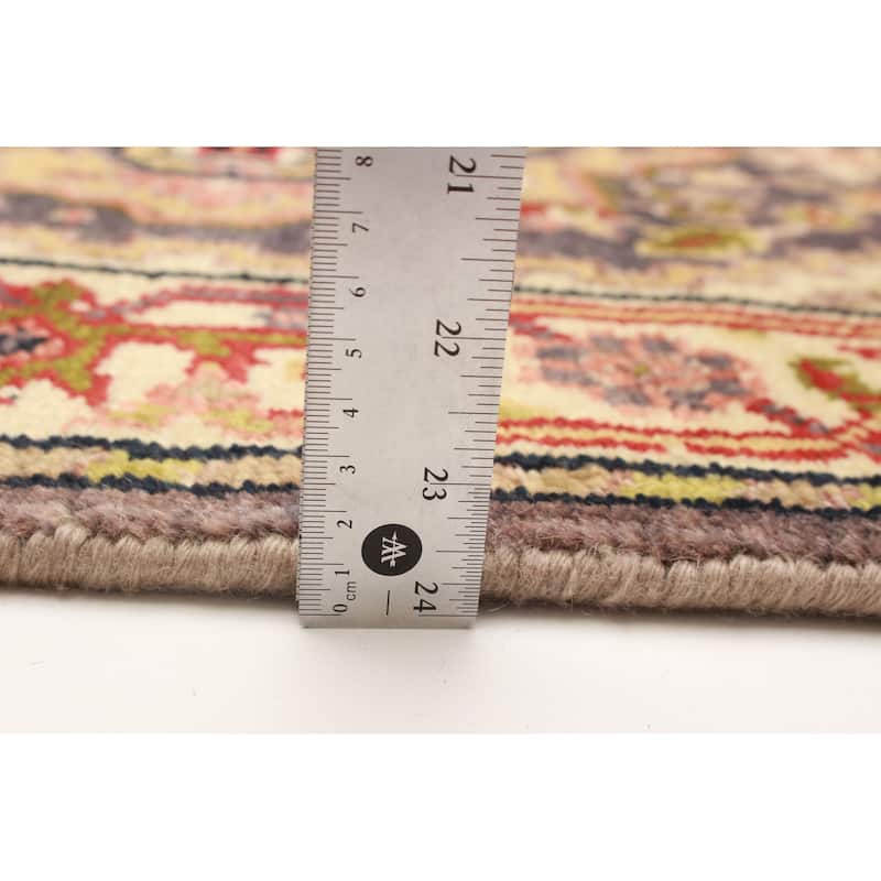 ECARPETGALLERY Hand-knotted Serapi Heritage Purple Wool Rug - 2'5 x 9'7