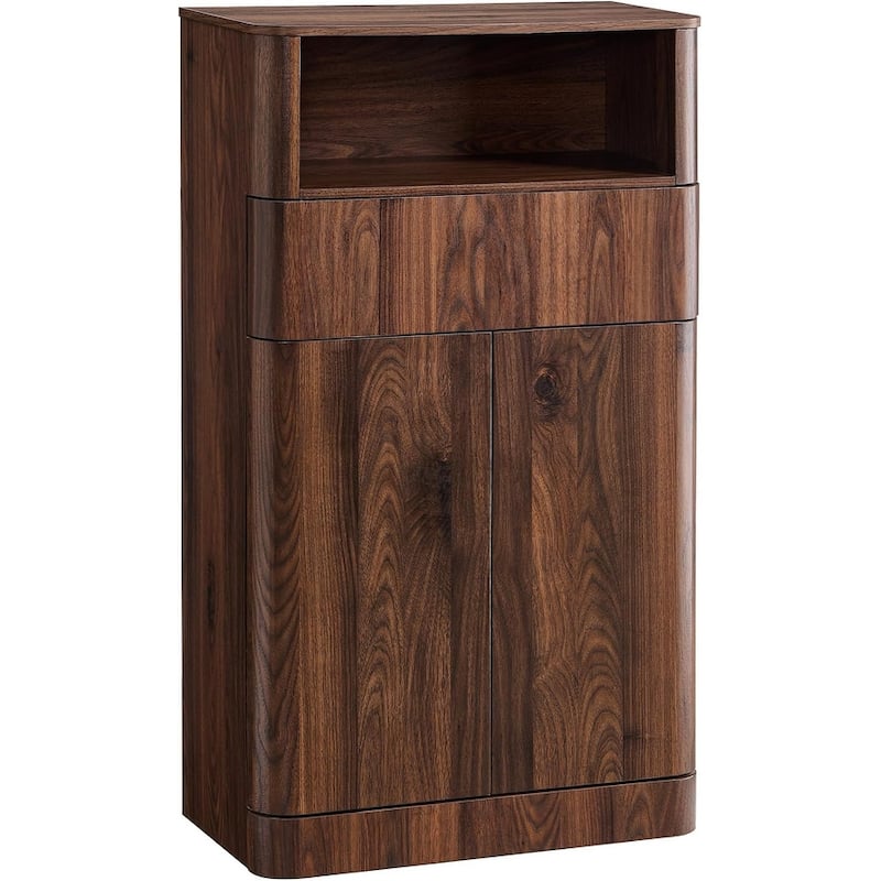 24" Modern Bathroom Storage Cabinet, Wide Cabinet For Living Room