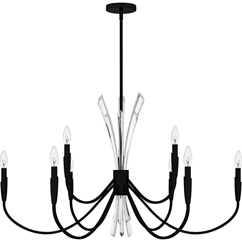 Cecily 9-Light Matte Black Chandelier