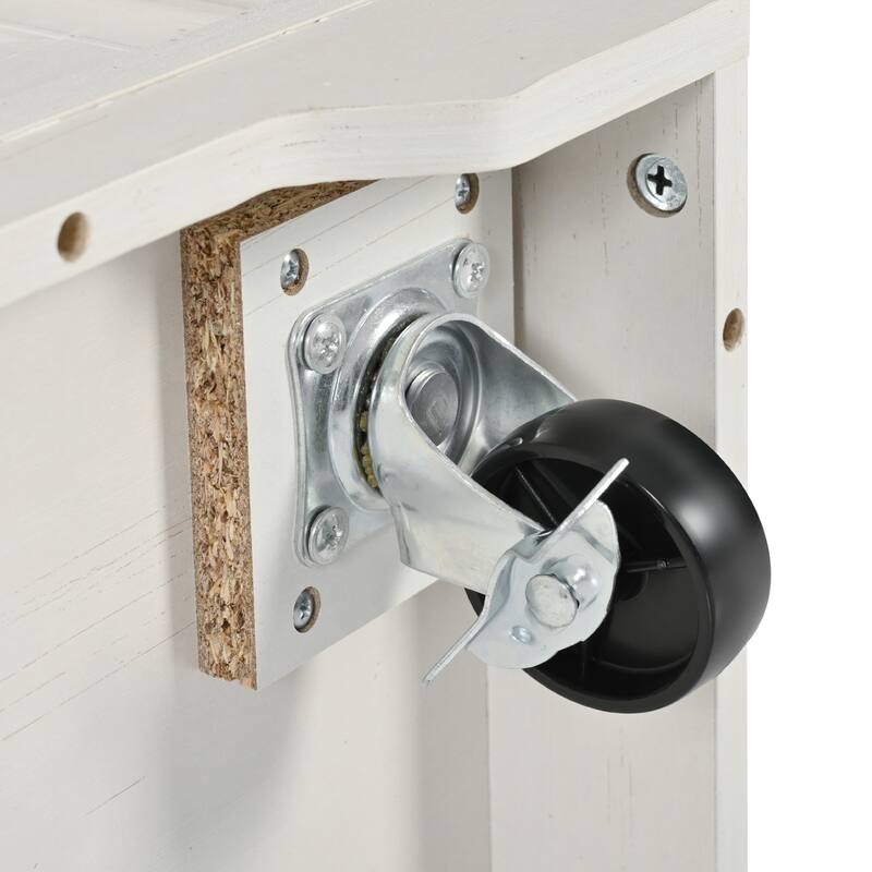 53.5''Farmhouse Kitchen Island with Power Outlet