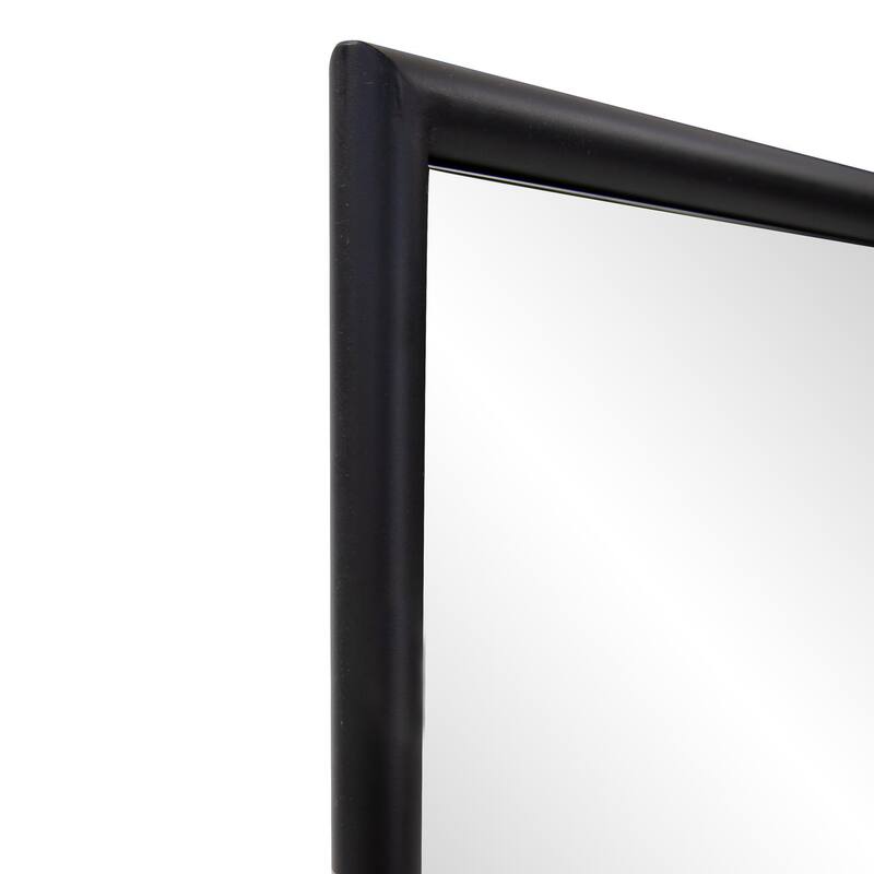 Allan Andrews Handcrafted Black & Brass Metal Framed Mirror