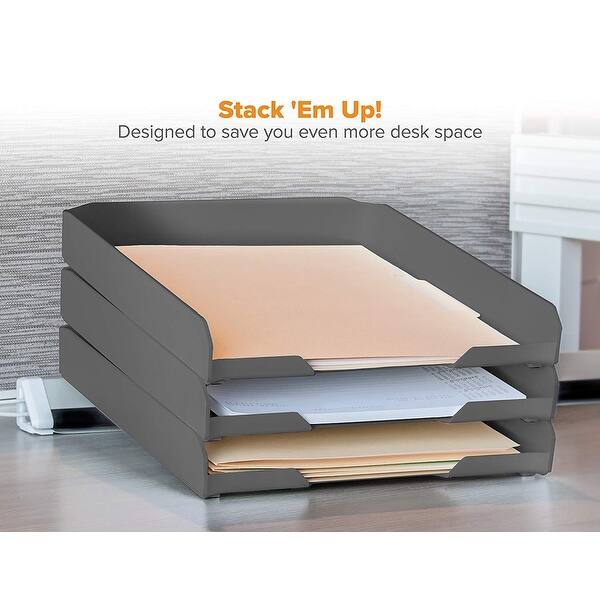 Shop Bostitch Konnect Letter Tray 9 75 X 12 Fits Legal Sized Documents Stackable Overstock 24259724