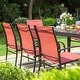 preview thumbnail 47 of 49, MAISON ARTS 7/9-Piece Patio Dining Set with Metal Rectangle Expandable Table and 6/8 Textilene Dining Chairs
