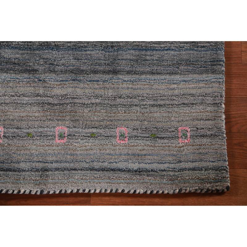 Hand Knotted Oriental 100% Wool Carpet Tribal Tribal Multi-Colored Gabbeh Area Rug - 4' 10'' X 3' 0''