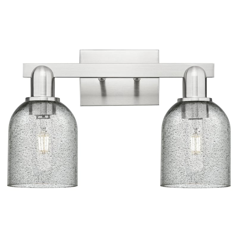 Innovations Lighting 716-2W-11-16 Caledonia Vanity Caledonia 2 Light - Brushed Satin Nickel / Charcoal