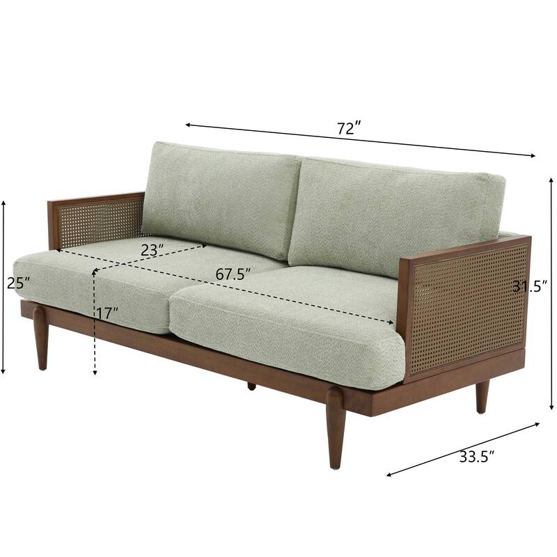 Christopher Knight Home - Lisa Fabric Arm 3-Seater Sofa