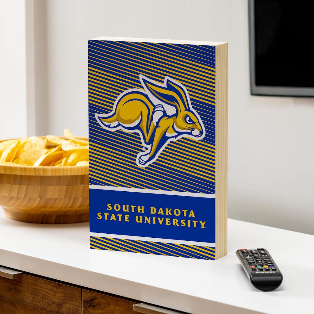 South Dakota State University Wooden Tabletop Mantel Shelf Sign