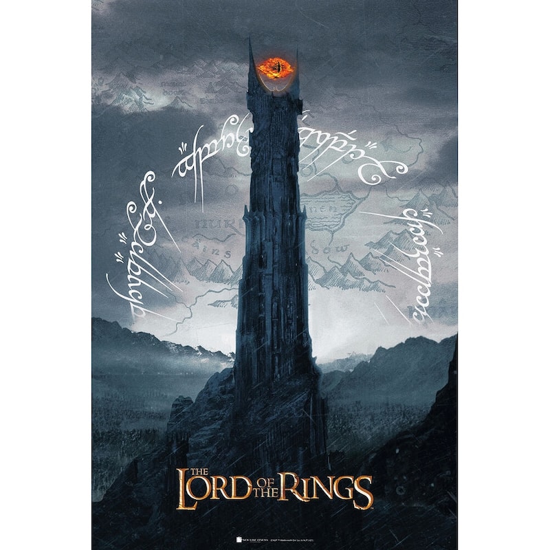 Lord of the Rings - Sauron Tower Art Poster - 24 x 36 Inch