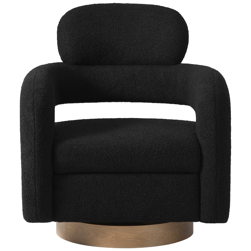 Bayville 29" Wide Sherpa Swivel Chair (Set of 2)