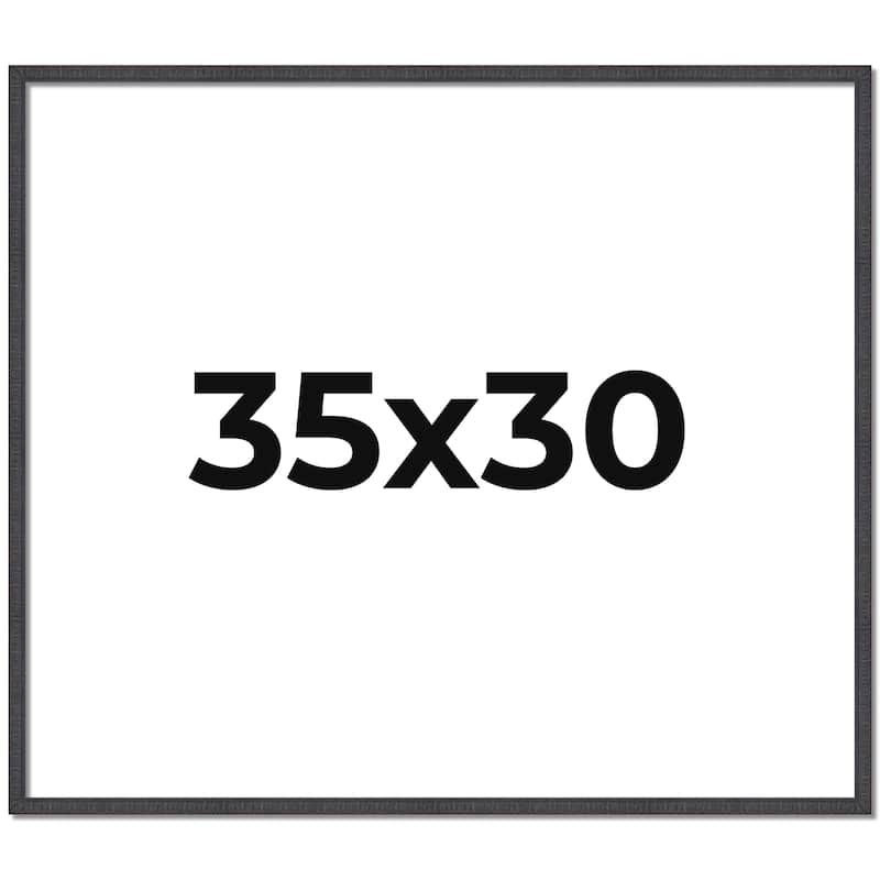 35x30 Frame Brown Solid Wood Picture Frame - Complete Modern Photo