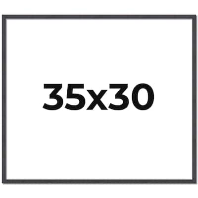 35x30 Frame Brown Solid Wood Picture Frame - Complete Modern Photo