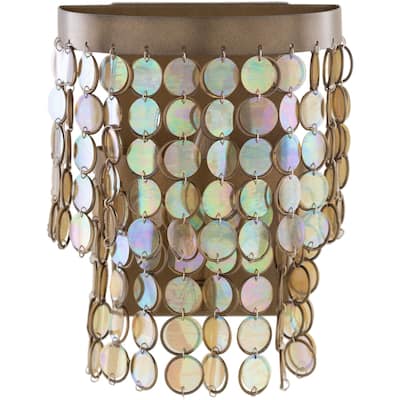 Artistic Weavers Hughes Glam Acrylic Tassels 1-light Wall Sconce - 10"H x 5"W x 8"D