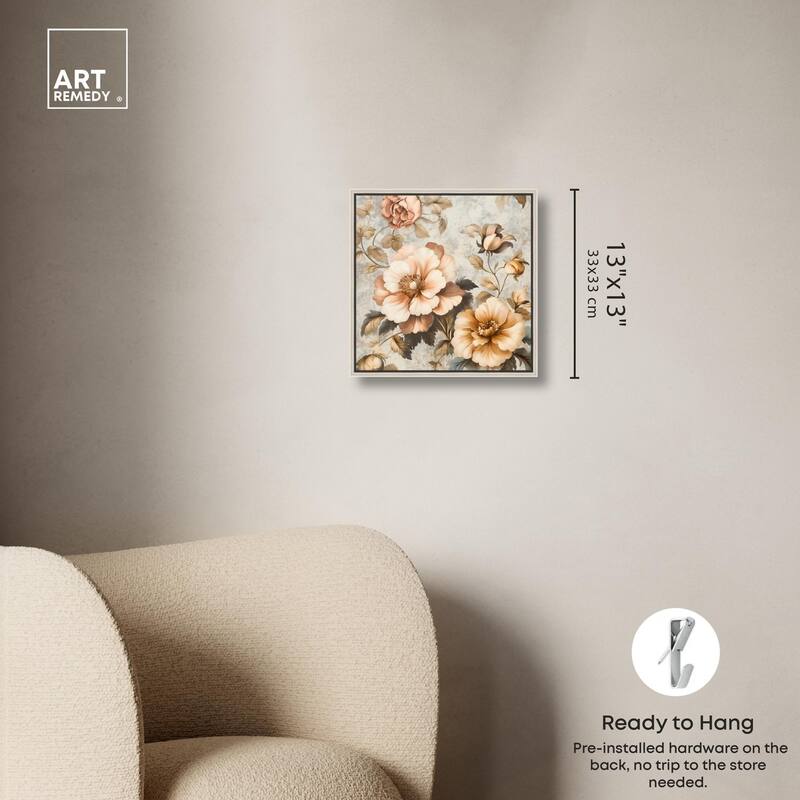 Retro Rose II Canvas by Art Remedy