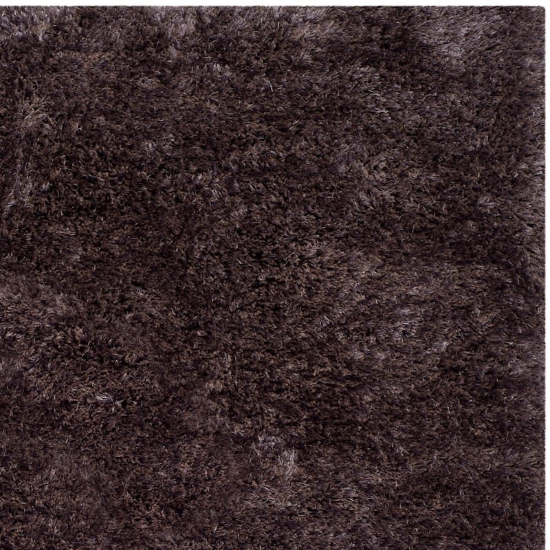 SAFAVIEH Handmade South Beach Leonella Shag Solid Polyester Rug