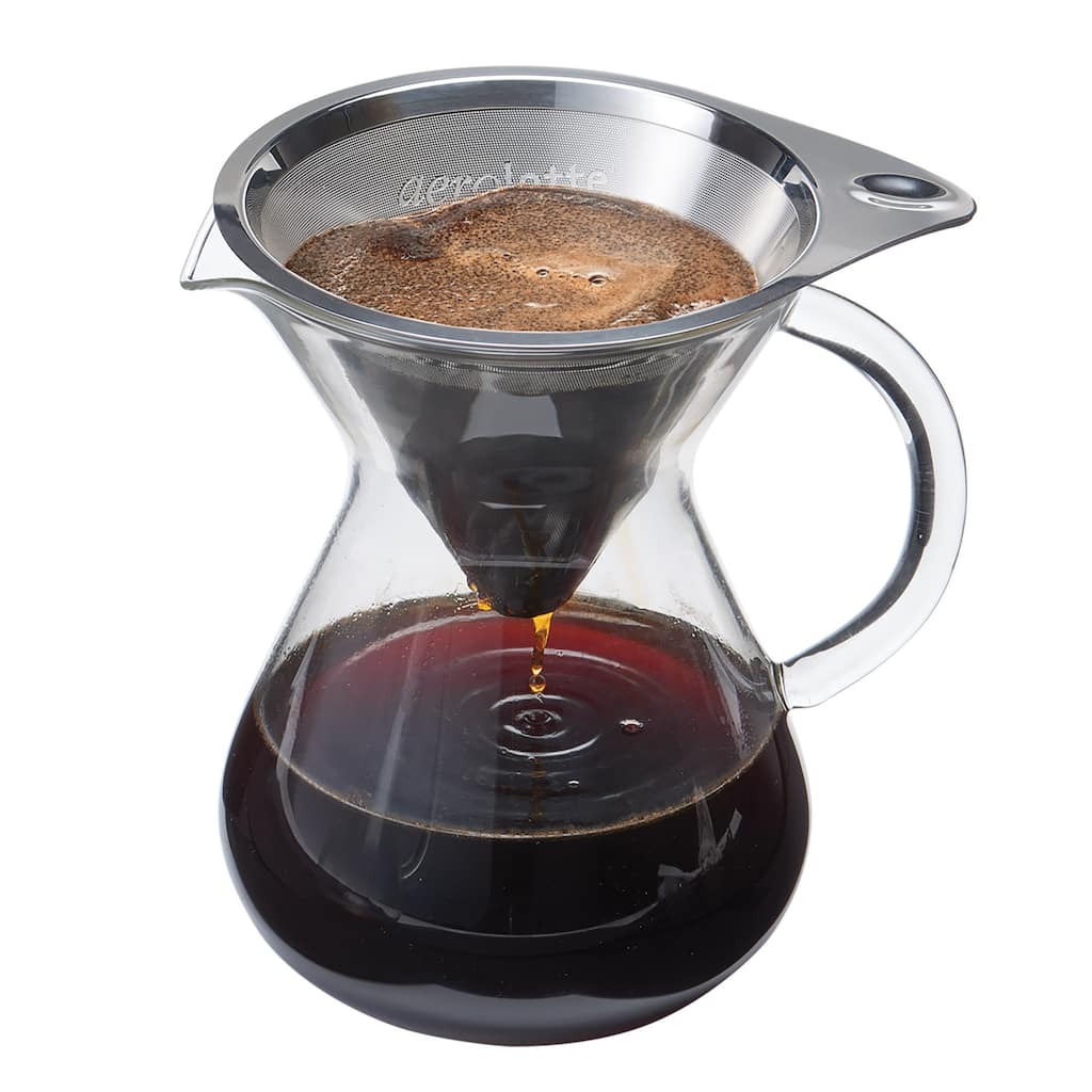 Aerolatte Borosilicate Glass Drip Coffee Brewer and Microfilter - 2 Cup