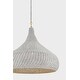 preview thumbnail 7 of 9, Hudson Valley Lighting 4828 Hampstead 28" Wide Pendant with Seagrass