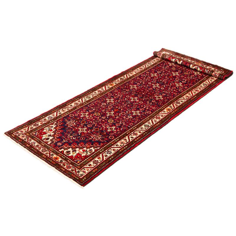 ECARPETGALLERY Hand-knotted Andelz Navy Wool Rug - 3'5 x 10'2