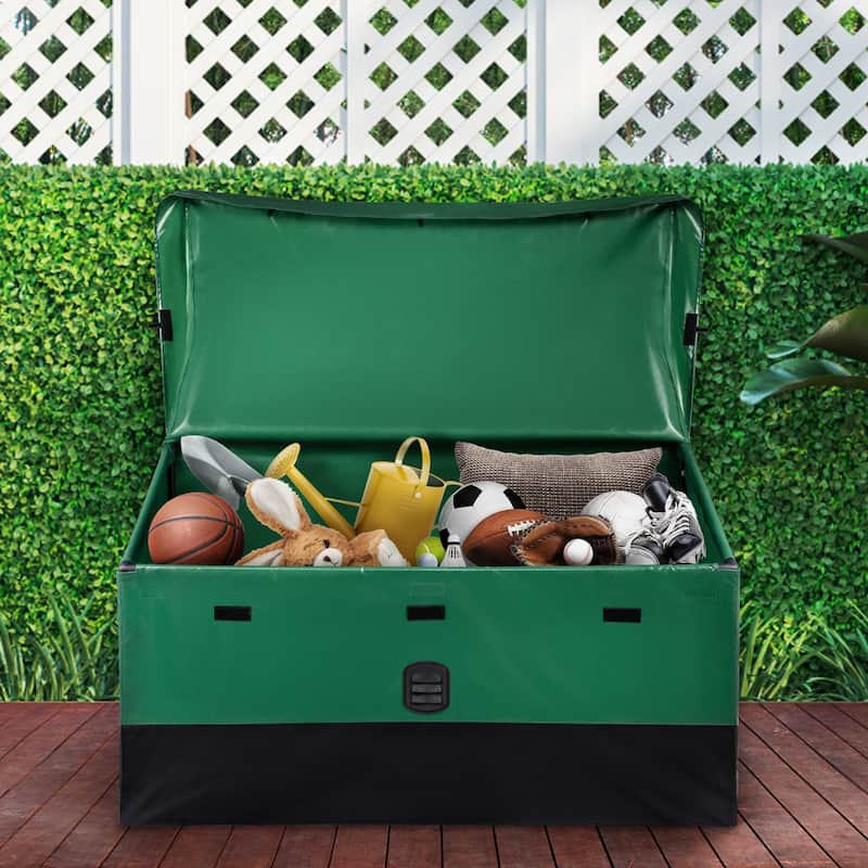 Outdoor Storage Box Patio Deck Box Waterproof PE Tarpaulin