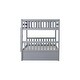 preview thumbnail 9 of 28, Full Over Full Rubber Wood Bunk Bed with Twin Size Trundle