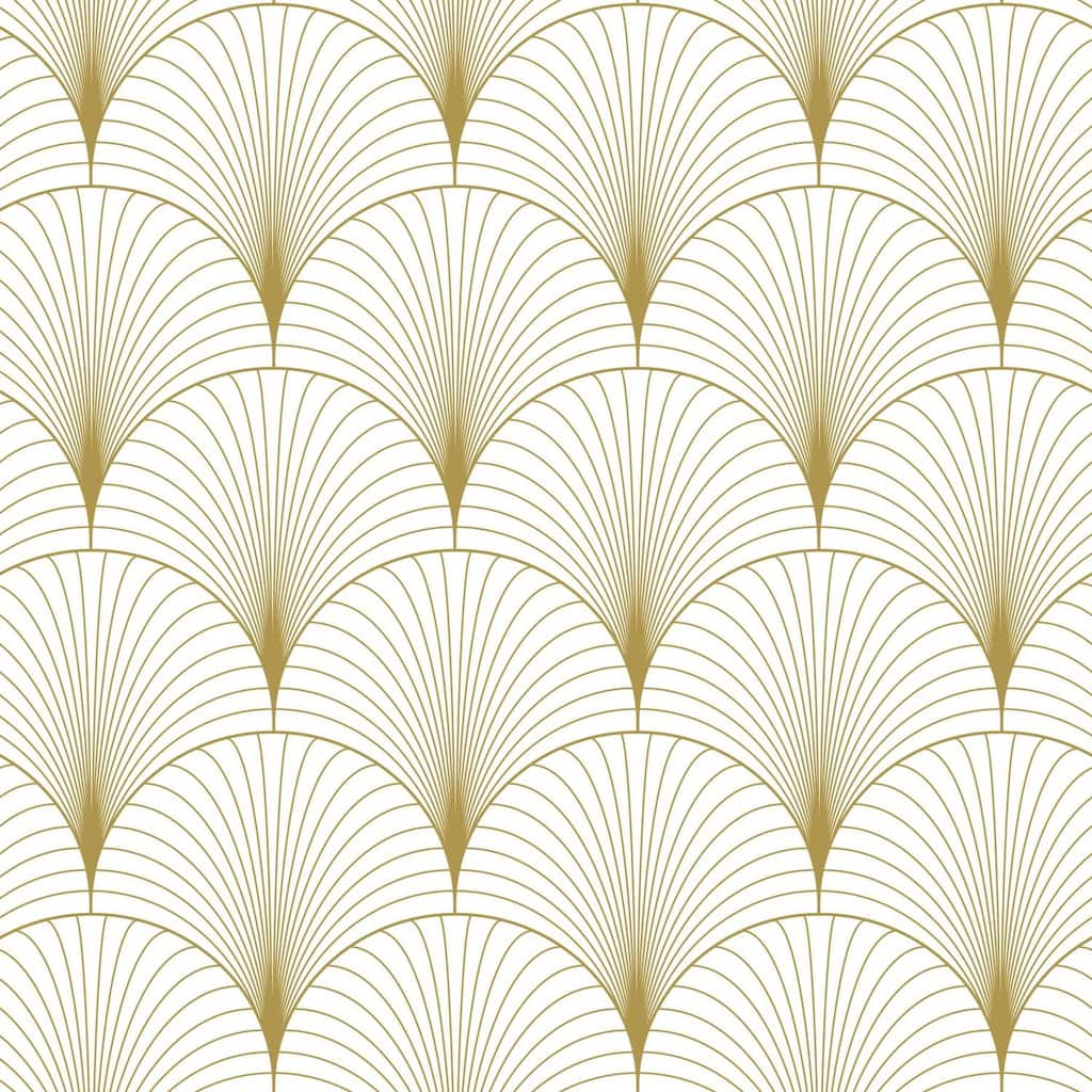 ESTA Home Lempicka White Art Deco Motif Wallpaper