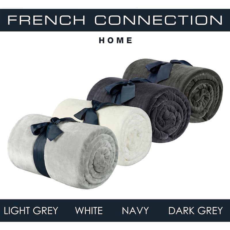 French Connection 50 in. x 70 in. Throw Blanket