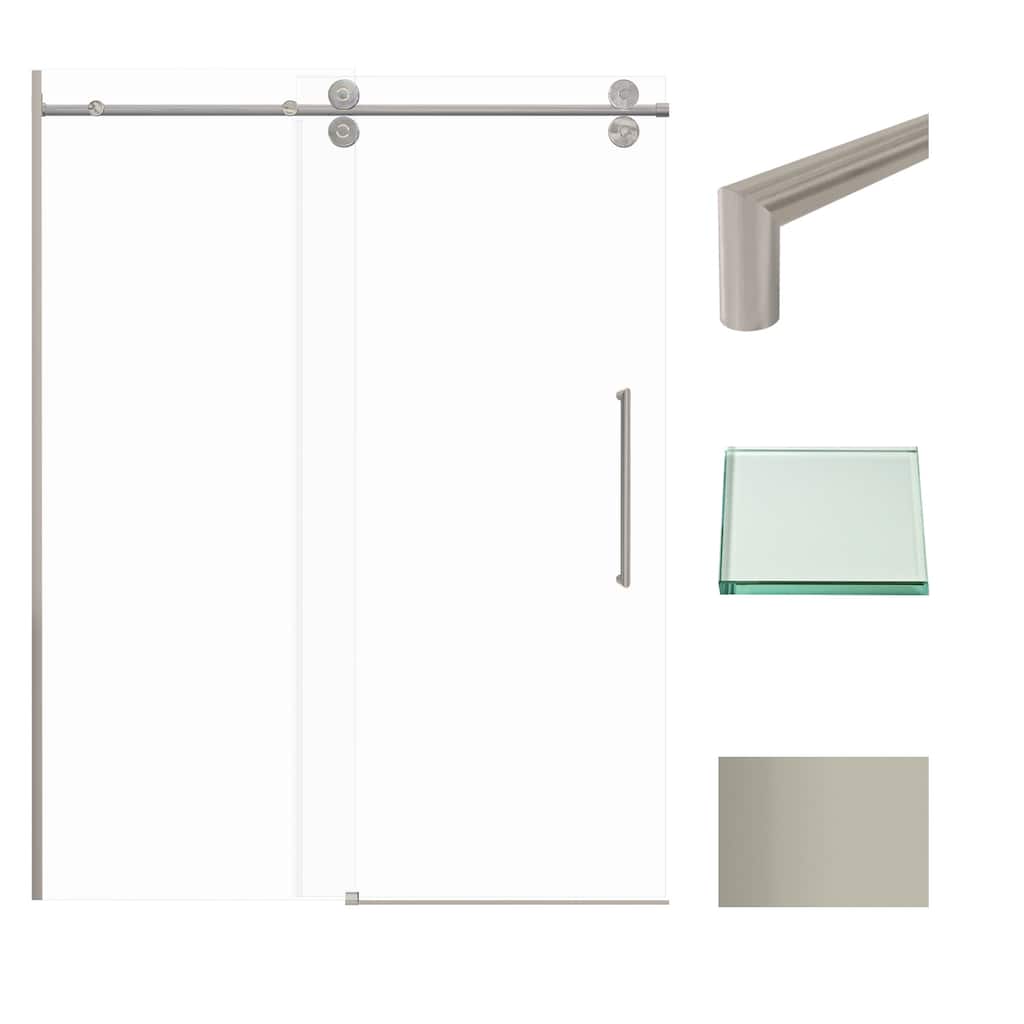 Transolid TPBT608010C-T 80" High x 59" Wide Bypass Frameless Shower