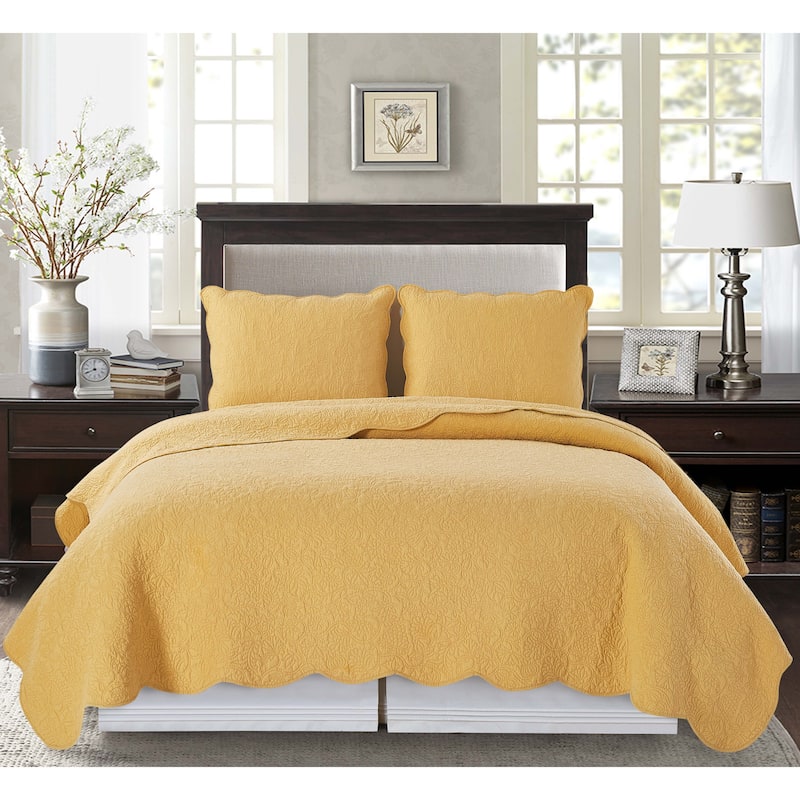 Christiana Cotton Reversible Machine Washable Quilt Set