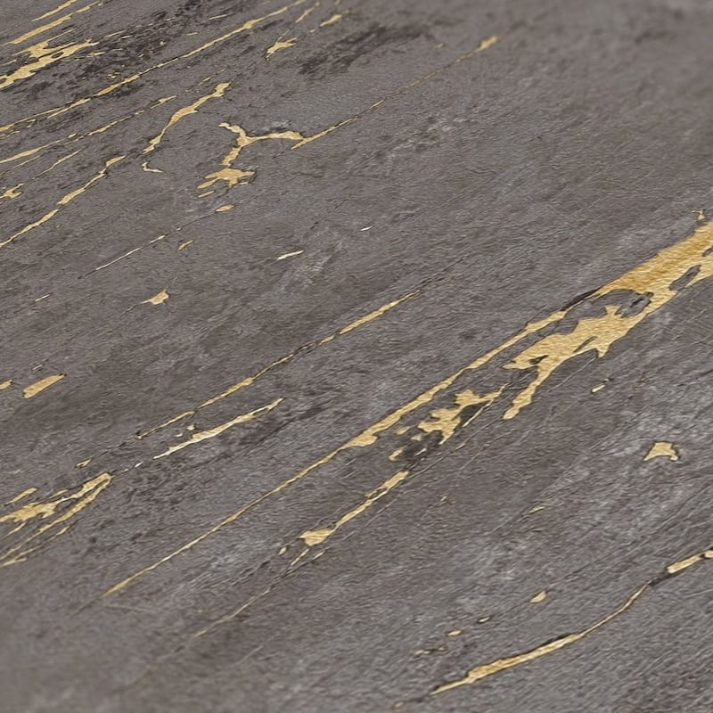 Galerie Wallcoverings Bricks and More Collection Metallic Marble Motif Metallic Finish Vinyl on Non-woven Wallpaper Roll
