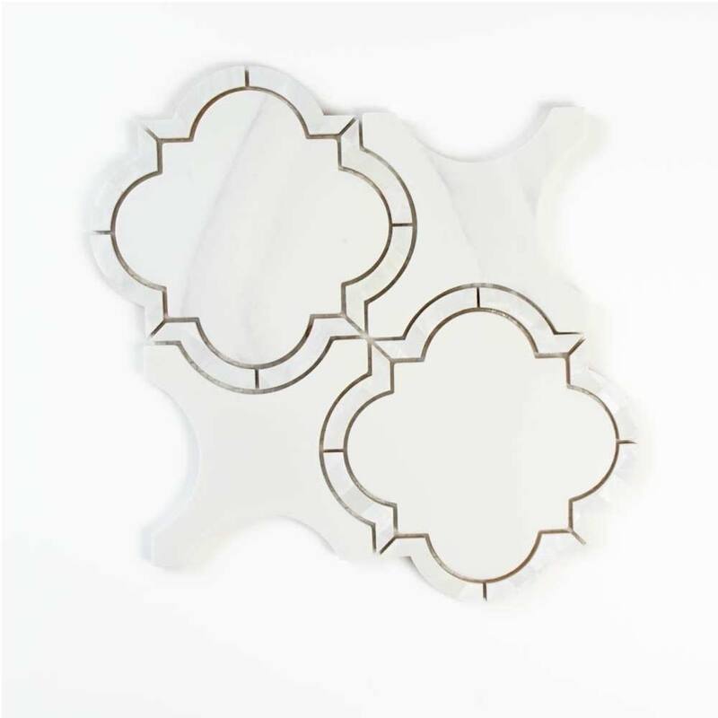 The Tile Life Delphi Pearl 12x12 Glass Backsplash Wall Tile