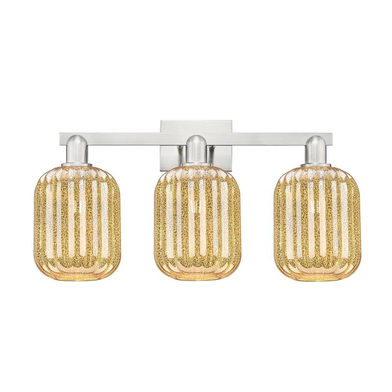 Innovations Lighting 716-3W-14-26 Preston Vanity Preston 3 Light 26" - Brushed Satin Nickel / Mercury