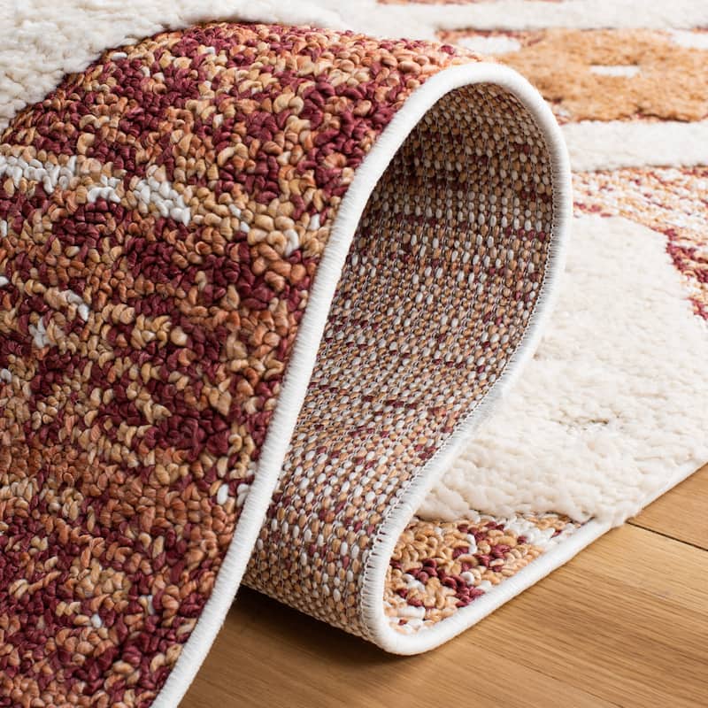 SAFAVIEH Moroccan Tassel Shag Nanke 2-inch Thick Rug