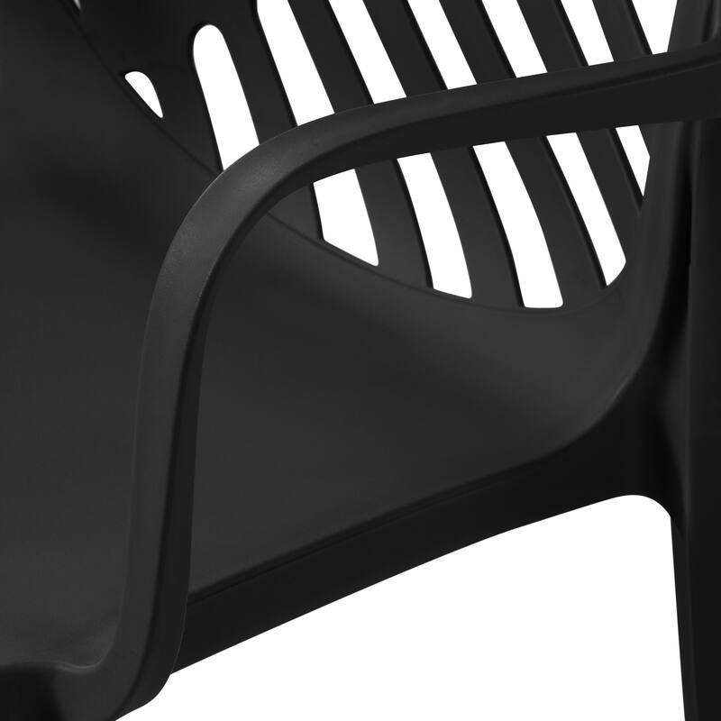 Frond and Form Outdoor Patio Stacking Dining Armchair (Set of 2)