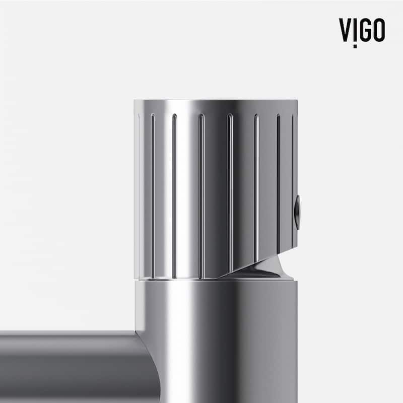 VIGO Ashford 8" H Single Handle Single Hole Bathroom Faucet