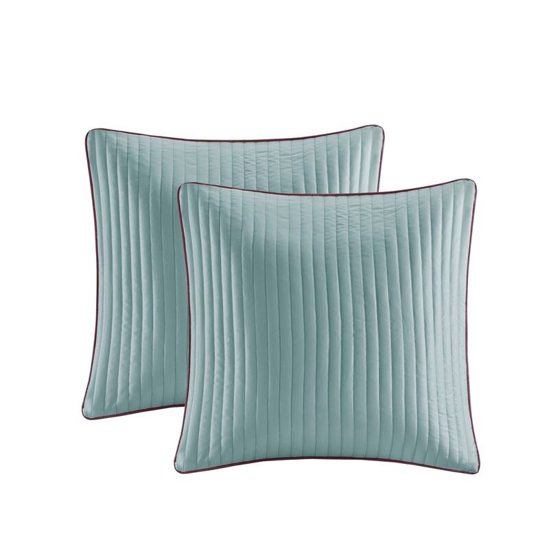 Madison Park Whitman Blue/ Brown 12 Piece Comforter Set with Cotton Bed Sheets