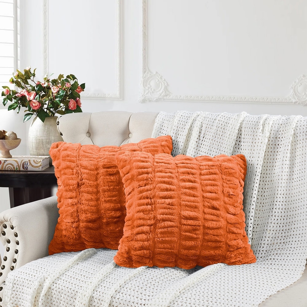 Serenta Shar Pei FauxFur 2 Piece Pillow Shell Set, NO INSERT