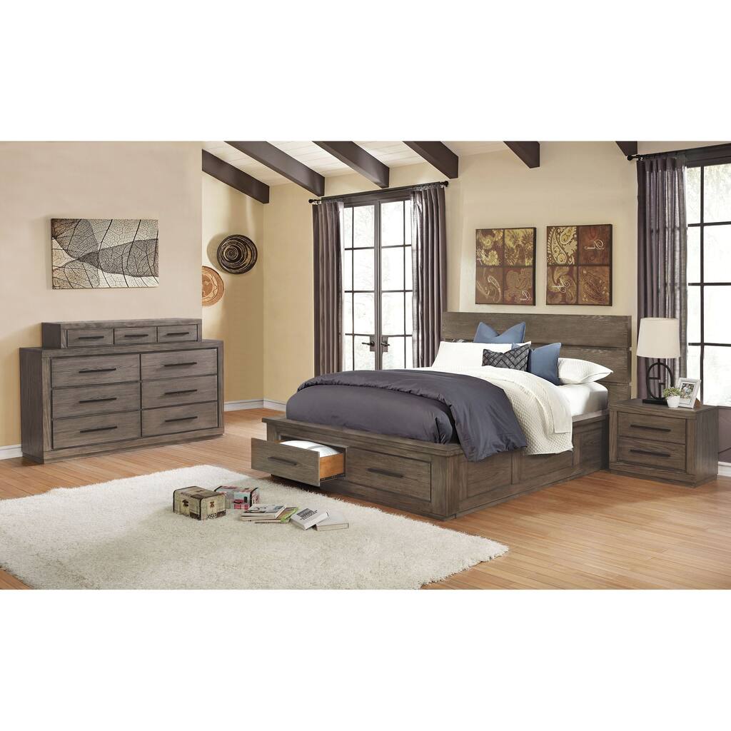 Carbon Loft Beckett Rustic California King Storage Bed 2-piece Set