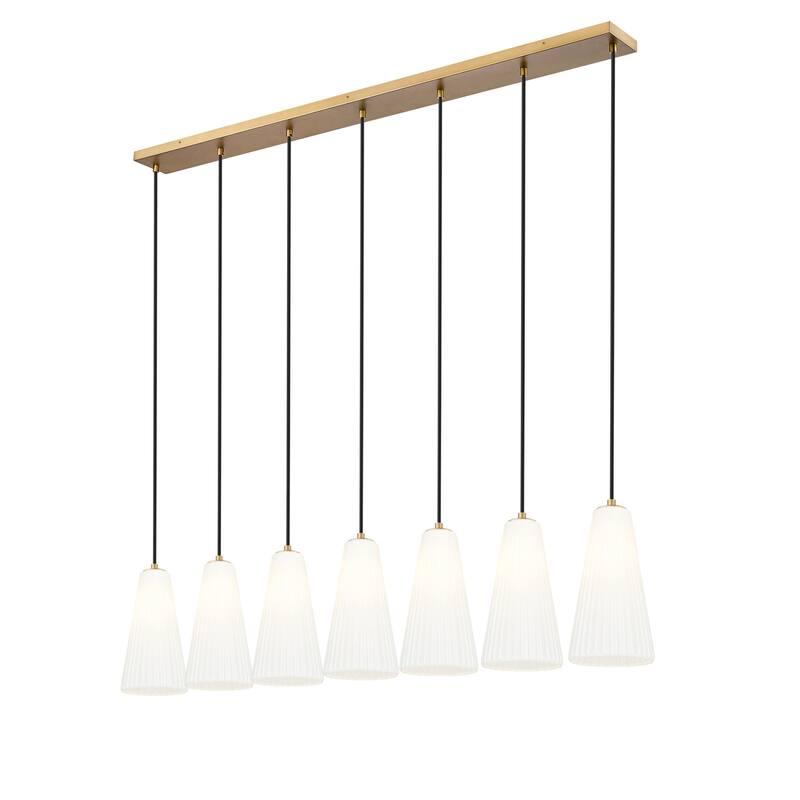 Z-Lite 3043P7-7L Farrell 7 Light 54" Wide Linear Chandelier