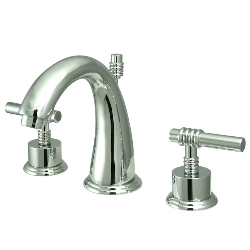 Milano 8 in. Widespread Bathroom Faucet - Polished Chrome