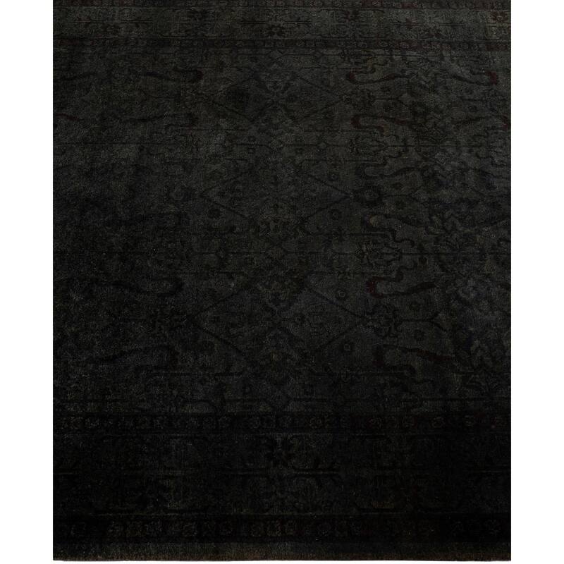 Overdyed One-of-a-Kind Hand-Knotted Area Rug - Gray - 4' 2" x 5' 10"