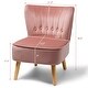 preview thumbnail 2 of 31, Costway Armless Accent Chair Tufted Velvet Leisure Chair Single Sofa
