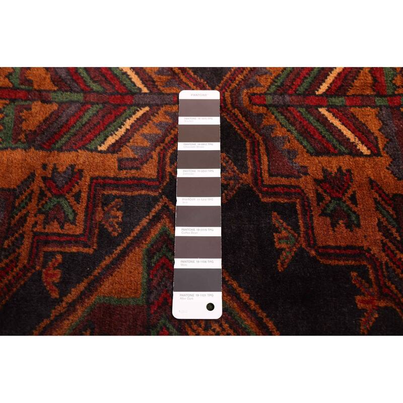 ECARPETGALLERY Hand-knotted Teimani Black, Brown Wool Rug - 3'7 x 6'1