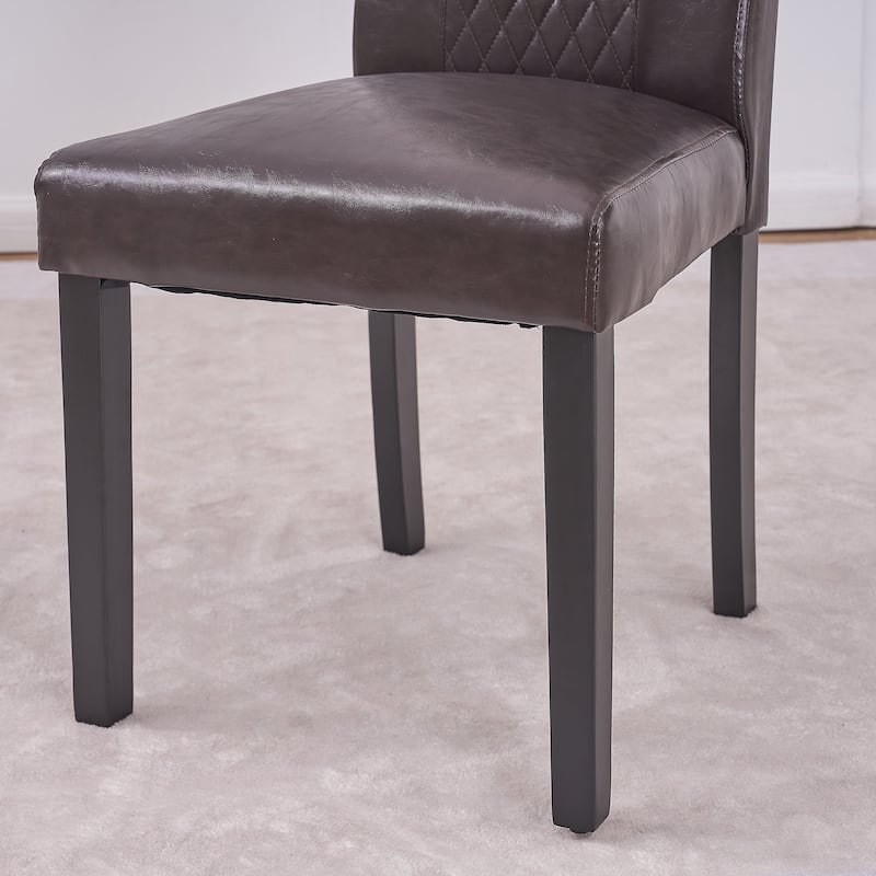 VECELO Upholstered Dining Chairs Set of 2/4/6 Parson Classic Upholstered Dining Chair Modern Parson Chairs